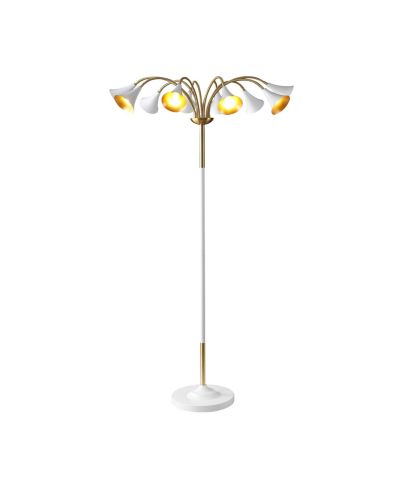 Напольный LED светильник Jonathan Y Vivian 61" Mid-Century Modern Black/Brass Gold