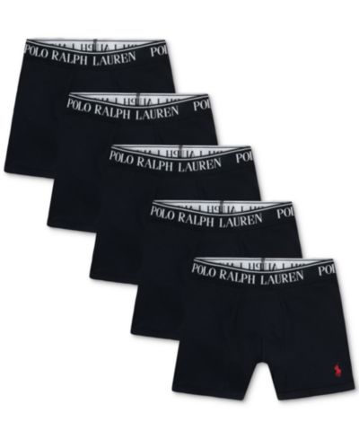 Polo Ralph Lauren Boys' 8-20 Stretch Boxer Briefs, 5-Pack