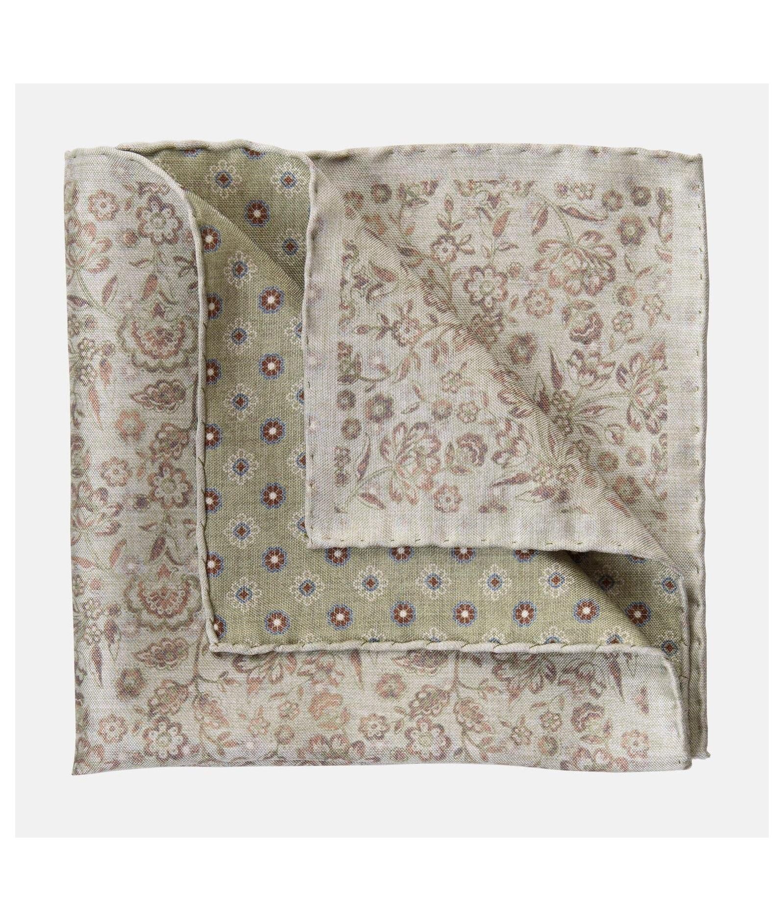 Платок Elizabetta Men's Pascal Double Sided Silk Pocket Square