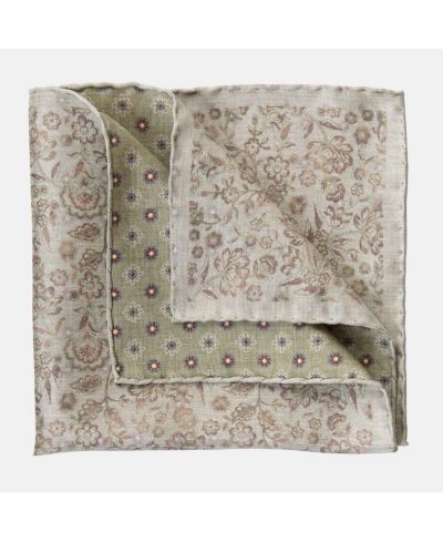 Платок Elizabetta Men's Pascal Double Sided Silk Pocket Square