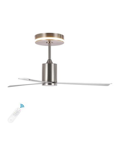 Потолочный светильник Levi 52" 1-Light Contemporary Minimalist 6-Speed Iron Height Adjustable Integrated LED с пультом, Black