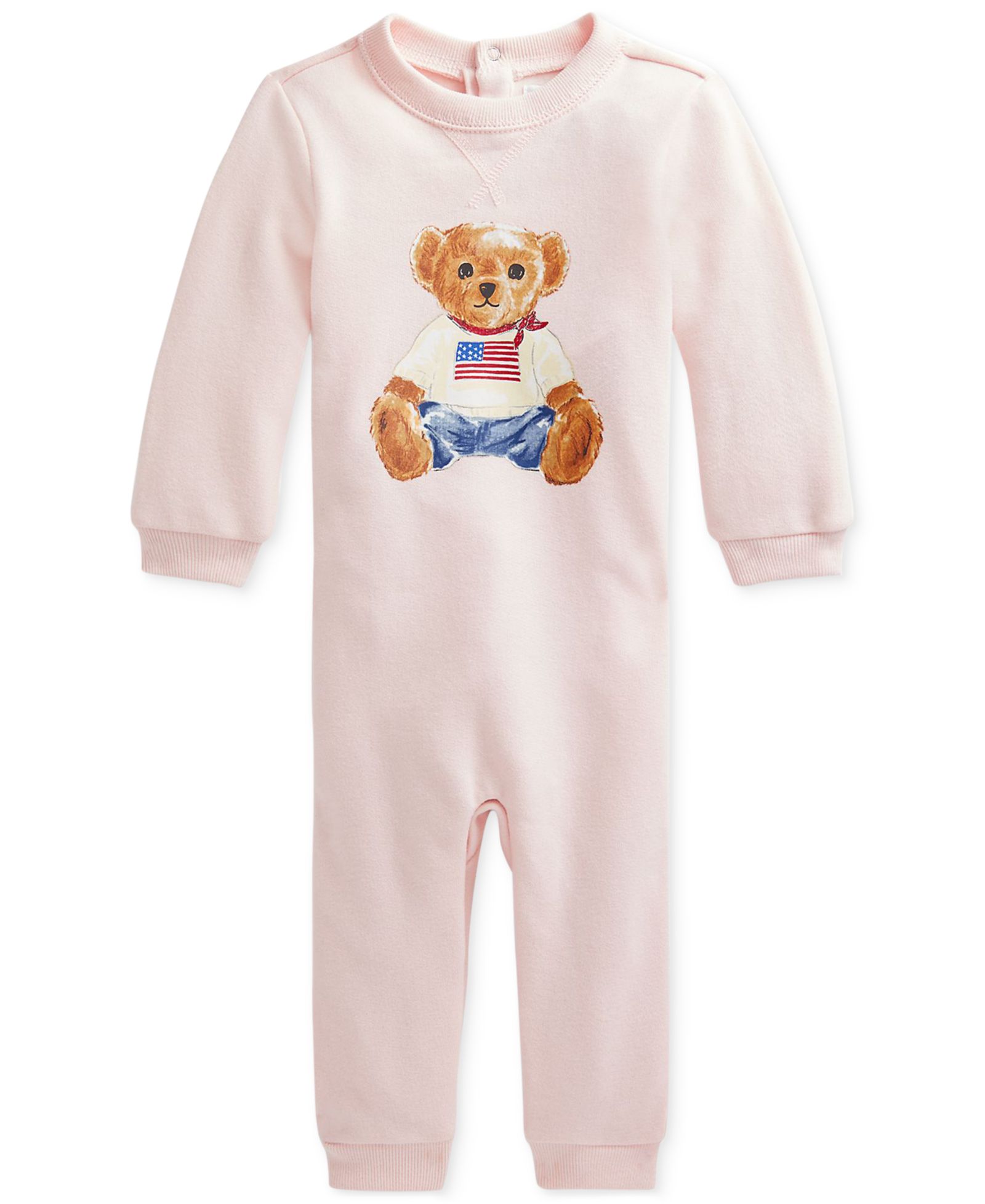 Polo Ralph Lauren детский комбинезон Polo Bear Lightweight Fleece One-Piece