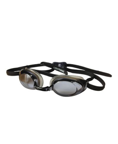 FINIS Lightning Goggles - Competitive, Adjustable, Black/Smoke