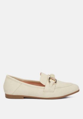 Rag and Co Womens Asher Horsebit Embellished Loafers