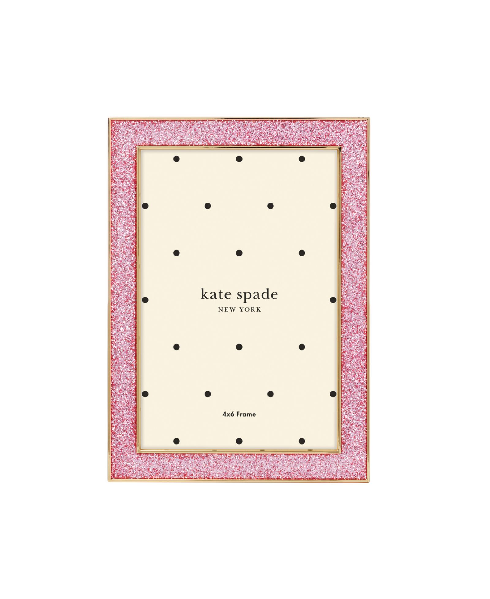 kate spade new york Рамка Sitting Pretty Pink Glitter, 4"x 6"