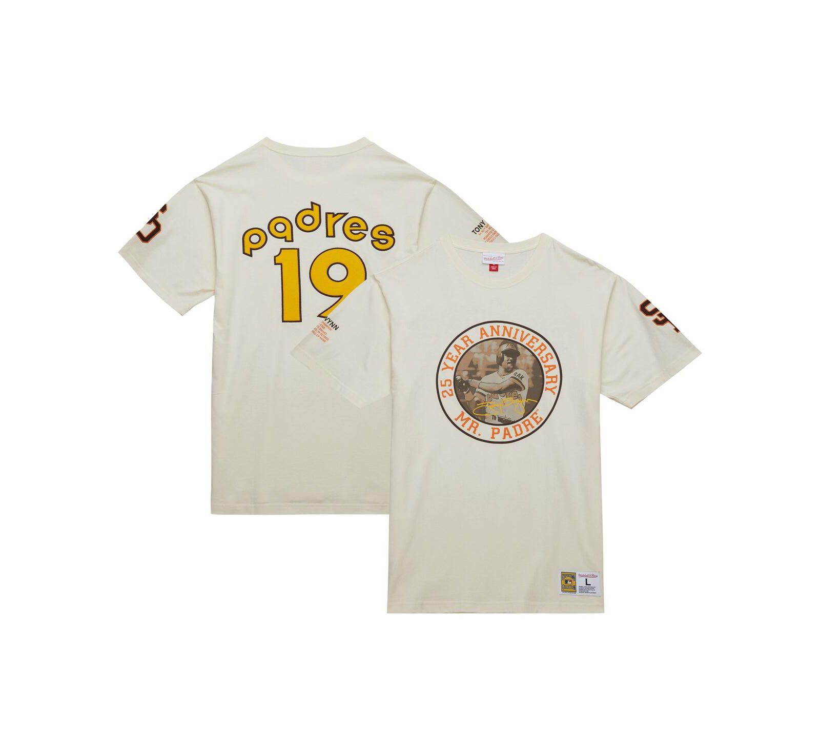 Mitchell & Ness Men's Tony Gwynn Cream San Diego Padres Legends Photo Real T-Shirt