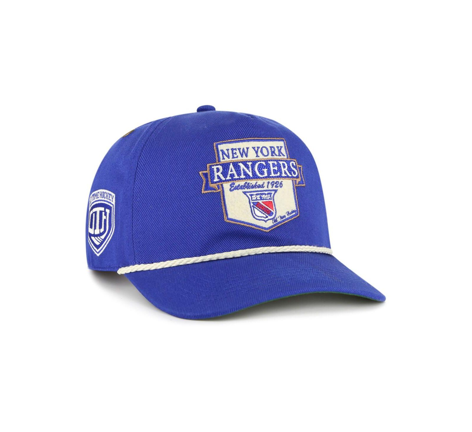 '47 Brand Мужской Blue New York Rangers Old Time Hockey Rafter Sure Shot Hitch Adjustable Hat
