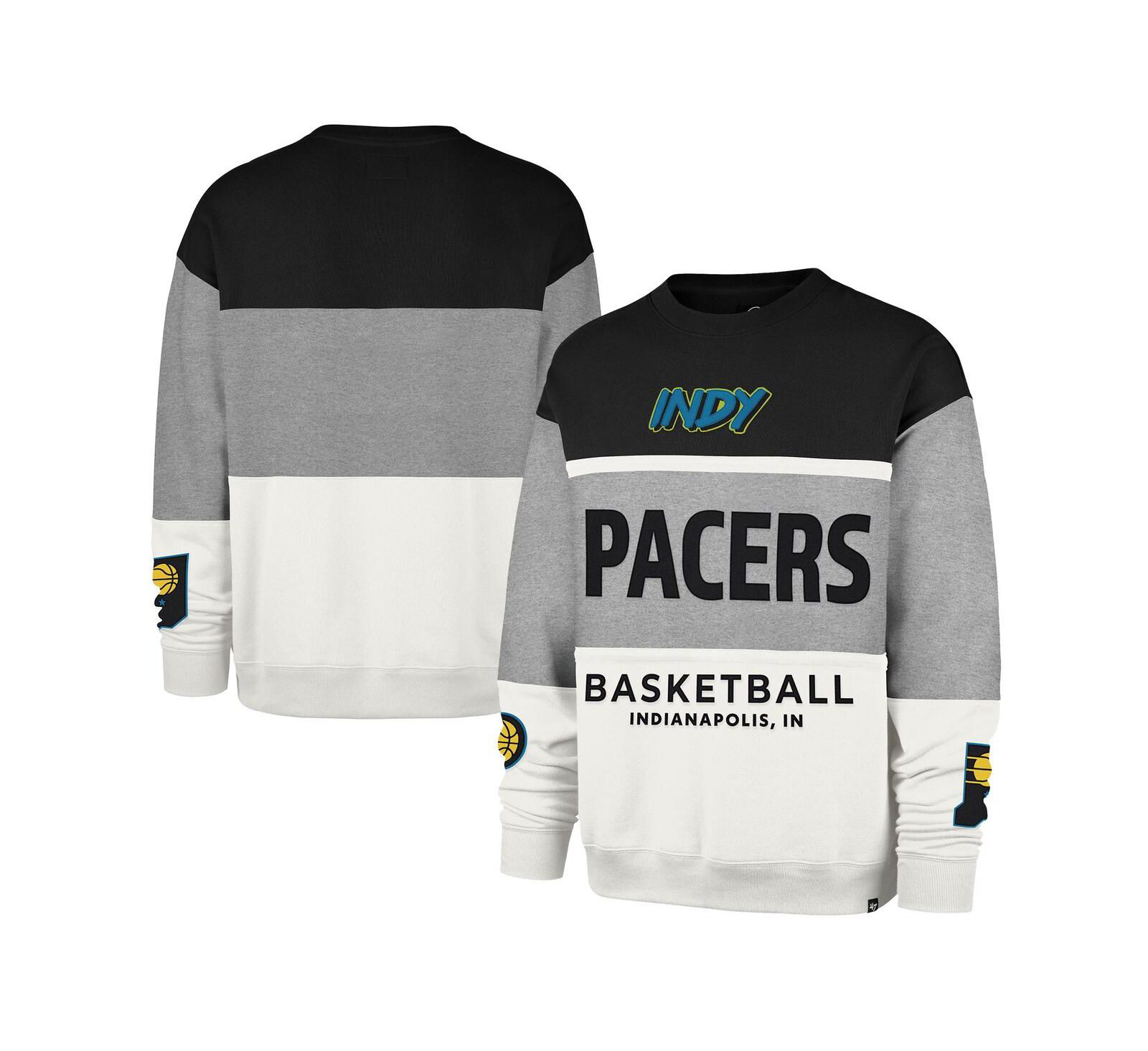 '47 Brand Men's and Women's Gray Indiana Pacers 2024/25 City Edition On Five Maximalist Pullover Sweatshirt