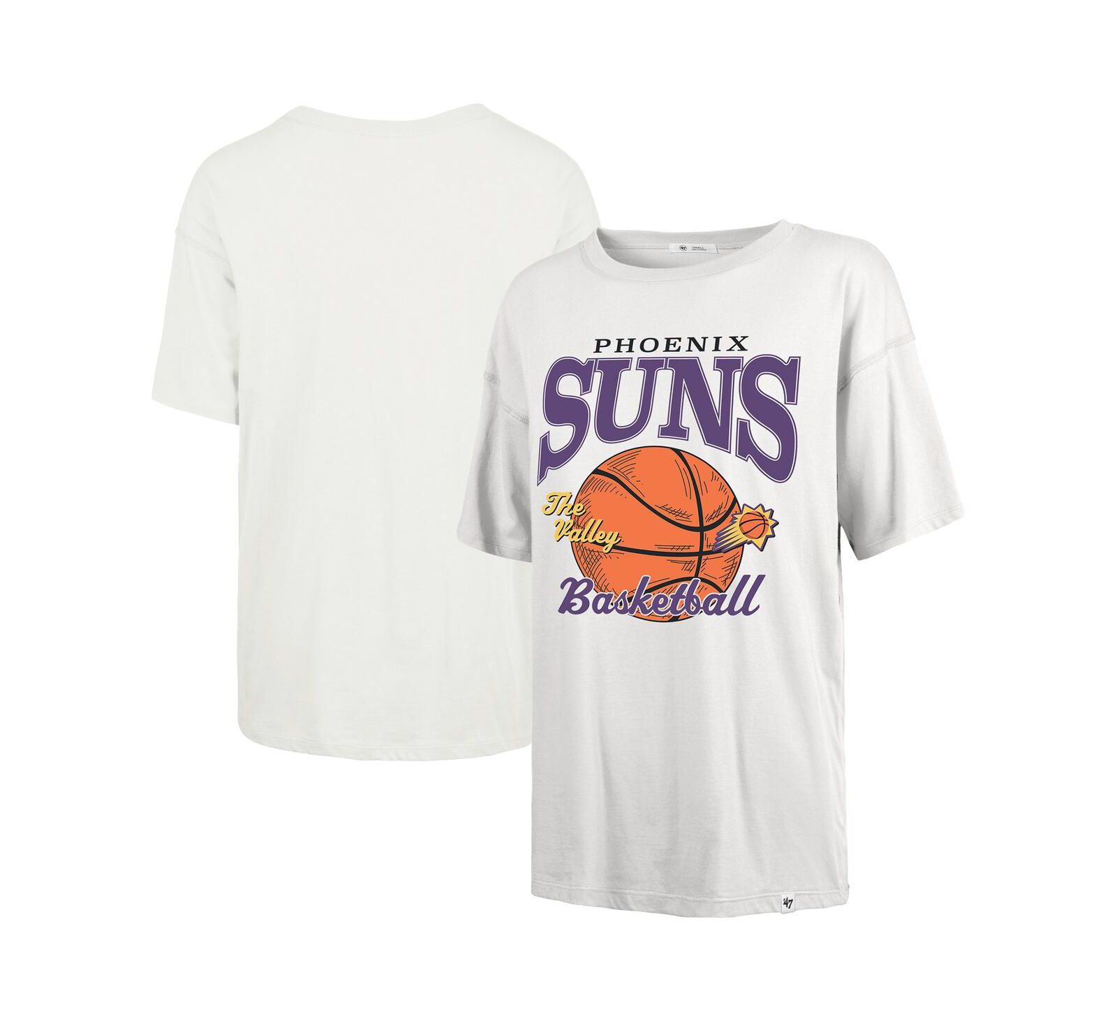 '47 Brand Women's White Phoenix Suns City Edition Down Court Sadie T-Shirt