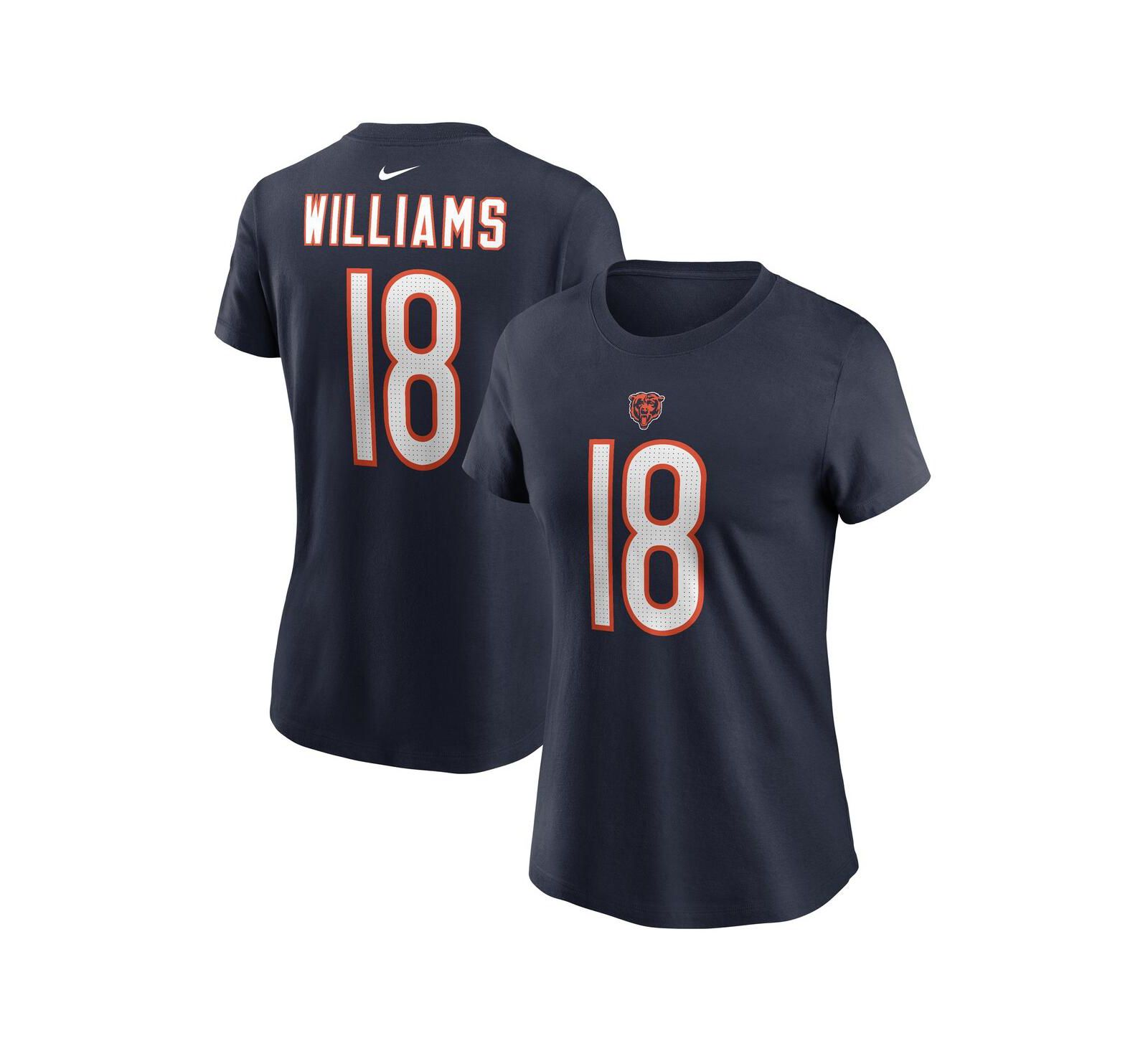 Nike Women's Caleb Williams Navy Chicago Bears 2024 NFL Draft First Round Pick Name & Number T-Shirt