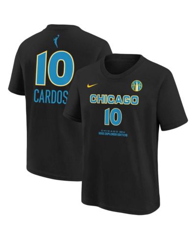 Nike футболка Kamilla Cardoso Black Chicago Sky 2024 WNBA Draft для мужчин и женщин