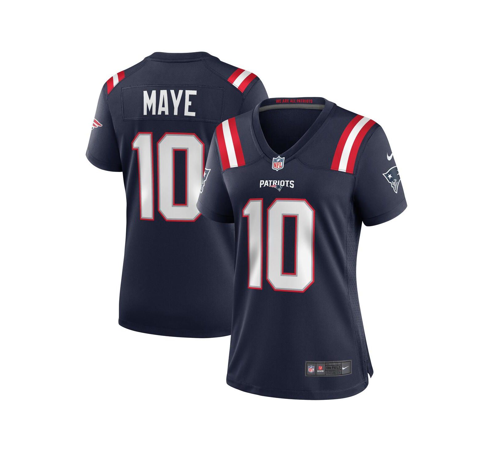 Женская джерси Nike Drake Maye Navy New England Patriots Player Game Jersey