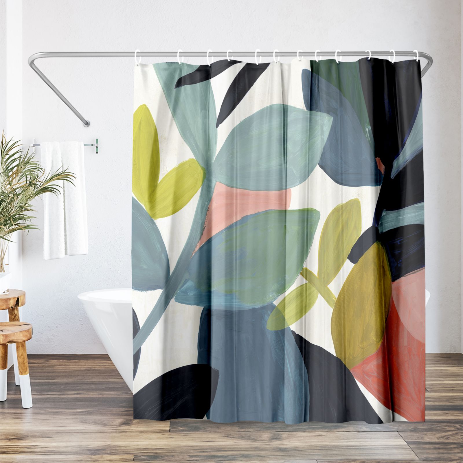 Americanflat Embodiment by PI Creative Art Floral Shower Curtain, 71x74