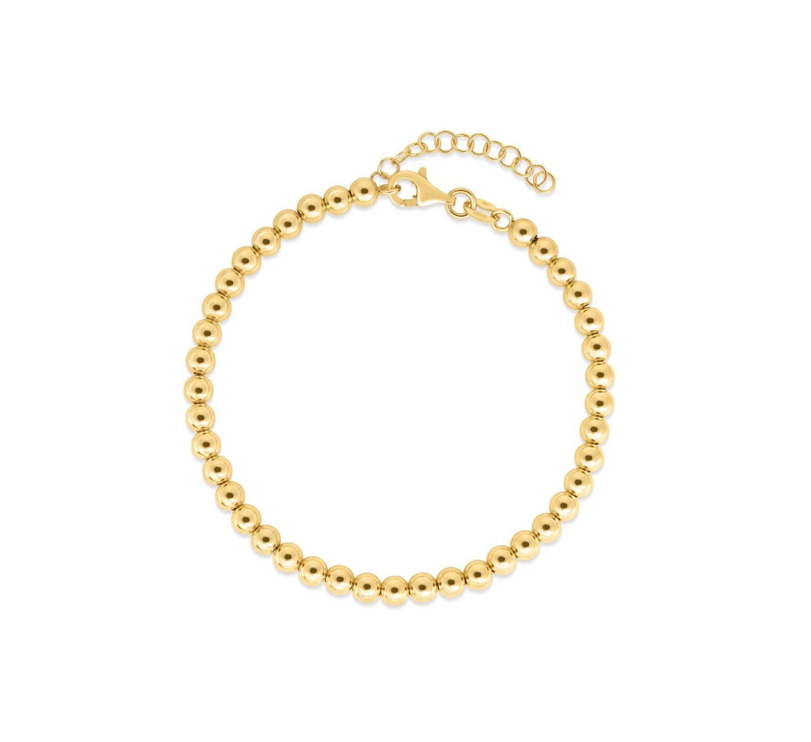 The Lovery маленький браслет с золотыми шариками, 14K золото