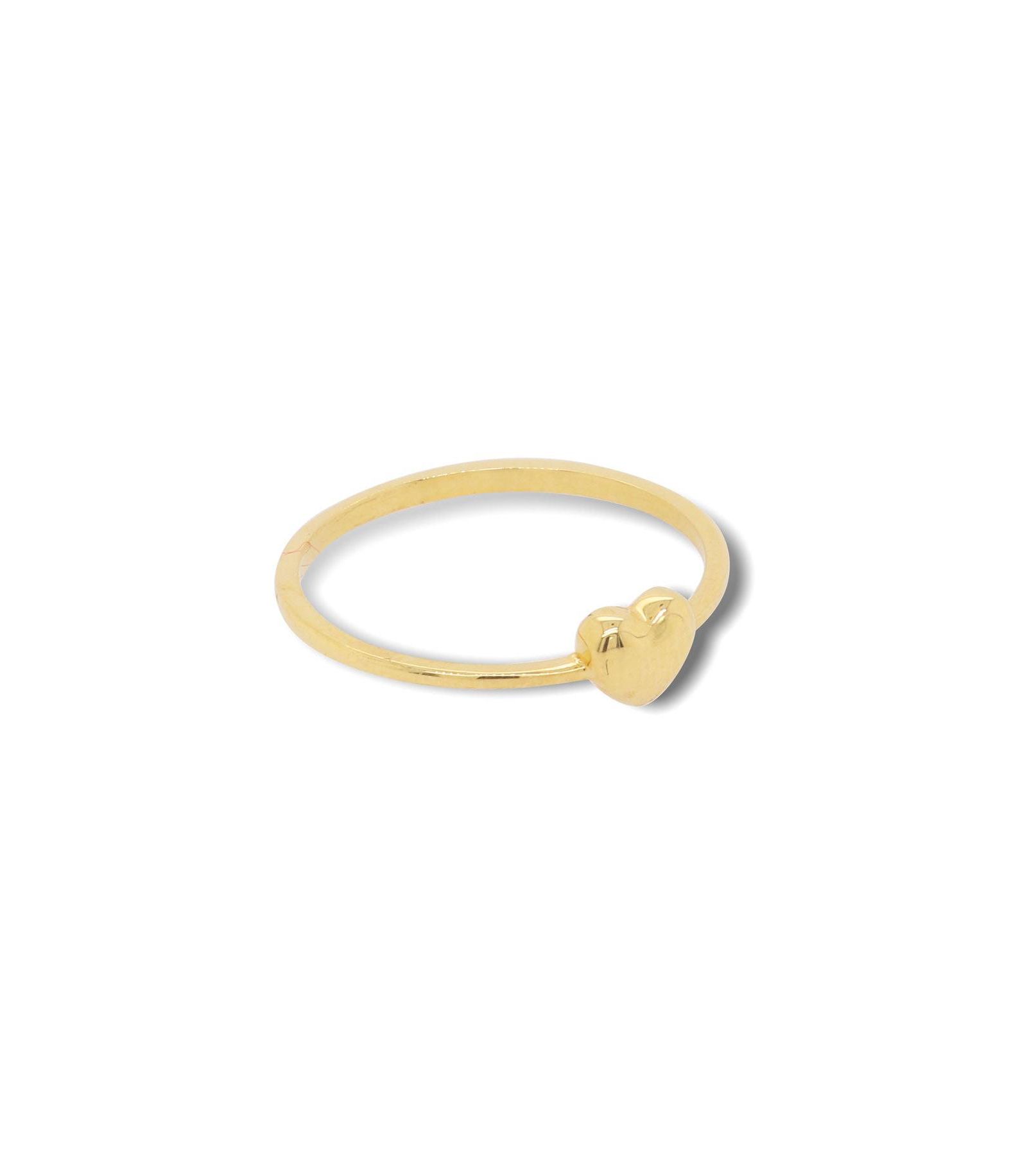 The Lovery Gold Puffy Heart Ring 14K Gold