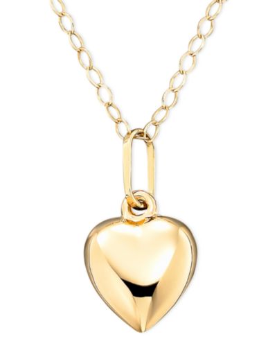 Детское золотое ожерелье 14k Gold Heart