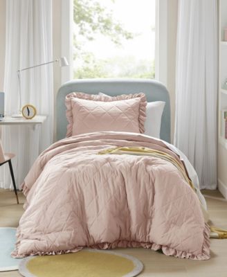 510 Design Phoebe Diamond Quilted Ruffle Edge 2-Pc. Comforter Set, Twin/Twin XL