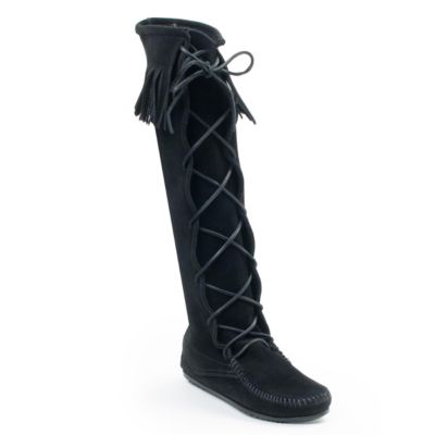 Minnetonka женские высокие сапоги из замши
