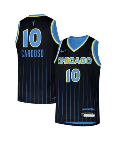 Детская джерси Nike Kamilla Cardoso Black Chicago Sky 2024 WNBA Draft Explorer Edition Victory Player