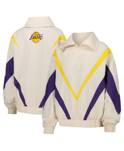 Terez Женская ветровка Los Angeles Lakers Retro Chevron Ripstop Quarter-Zip