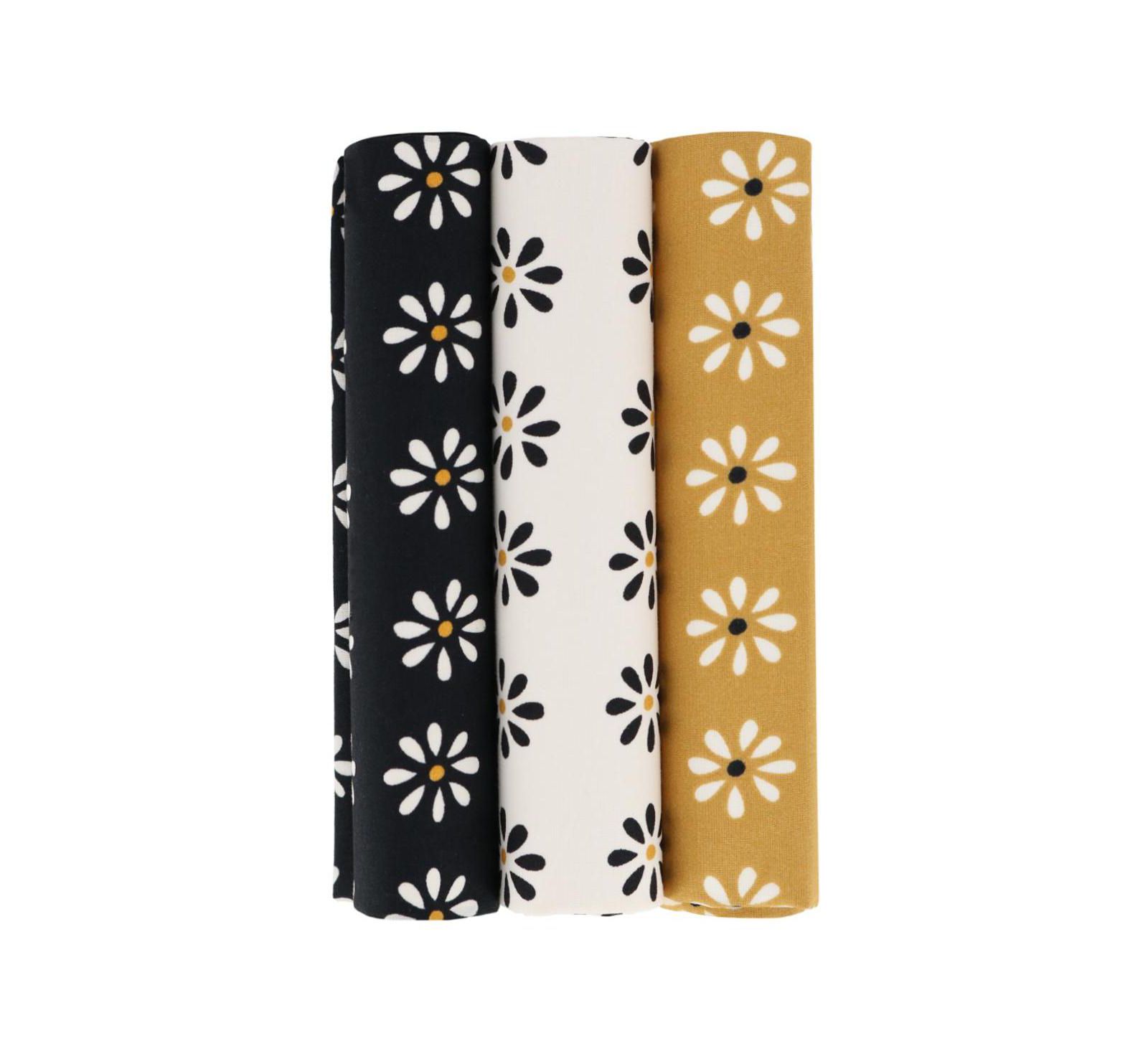 TRAFALGAR Men's Mary's Rose Daisy Cotton Handkerchiefs (3 Pack)