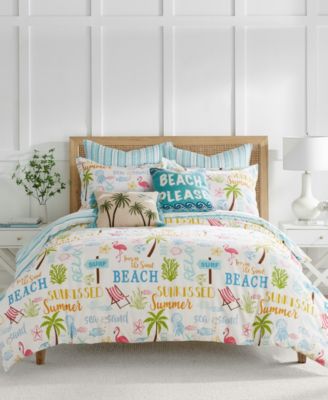 Levtex Home Реверсивный комплект из 2 пододеяльников Beach Days, Twin/Twin XL