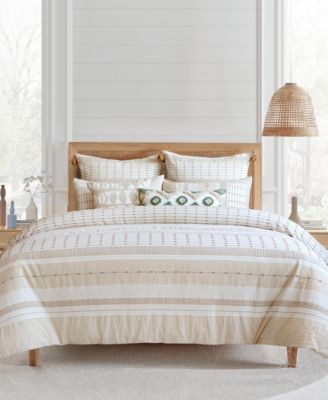 Levtex Home Pickford Dotted Stripe 3-Pc. Duvet Cover Set, Full/Queen