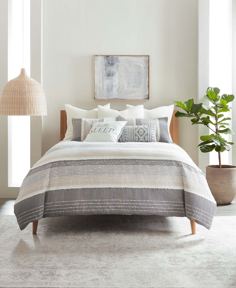 Комплект из 3 пододеяльников Levtex Home Santander Textured, Full/Queen
