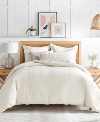 Levtex Home Reede Textured 3-Pc. Duvet Cover Set, Full/Queen