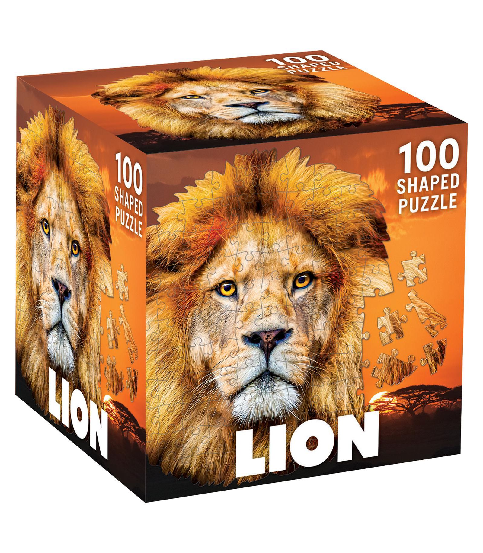 MasterPieces Puzzles пазл Lion, 100 деталей, фигурные