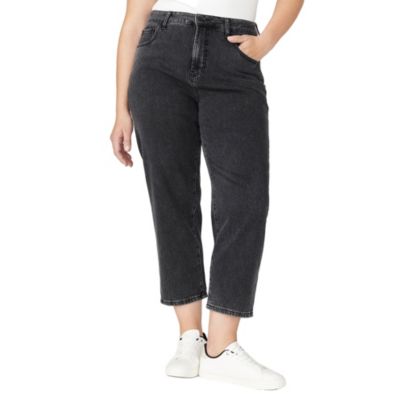 Женские джинсы ELOQUII The Naomi Comfort Stretch Straight Leg Crop