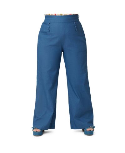 Unique Vintage Plus Size 1940s Ginger Wide Leg Pants