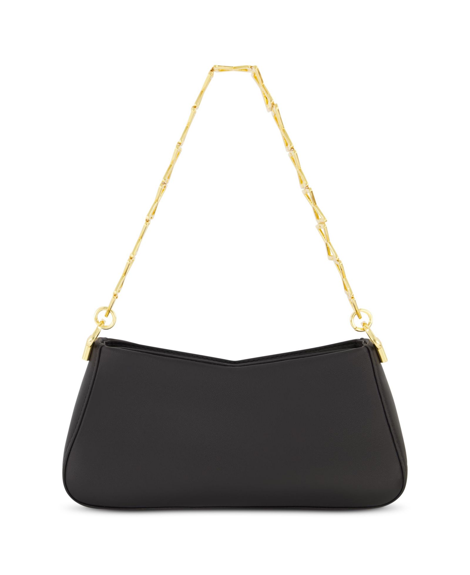Nappa Leather Gold Strap Shoulder Bag