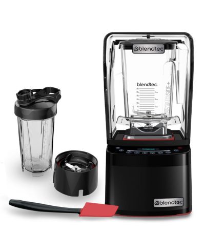 Blendtec Профессиональный блендер 800, набор: бутылка GO 34 oz, чаша WildSide+ 90 oz и лопатка Spoonula, черный