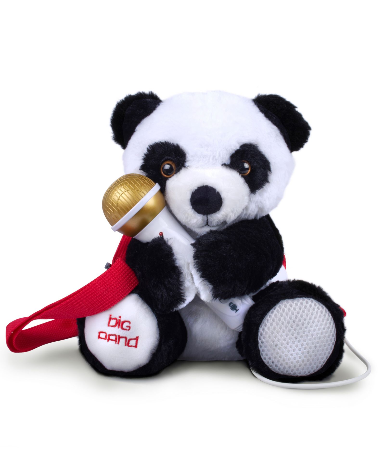 Singing Machine Big Pand Plush Karaoke-Recording Backpack