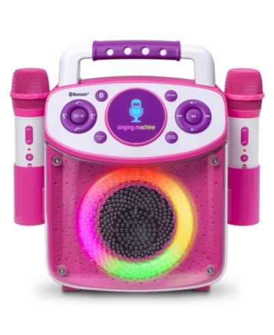 Портативная караоке-машина Singing Machine Sparkle с 2 беспроводными микрофонами