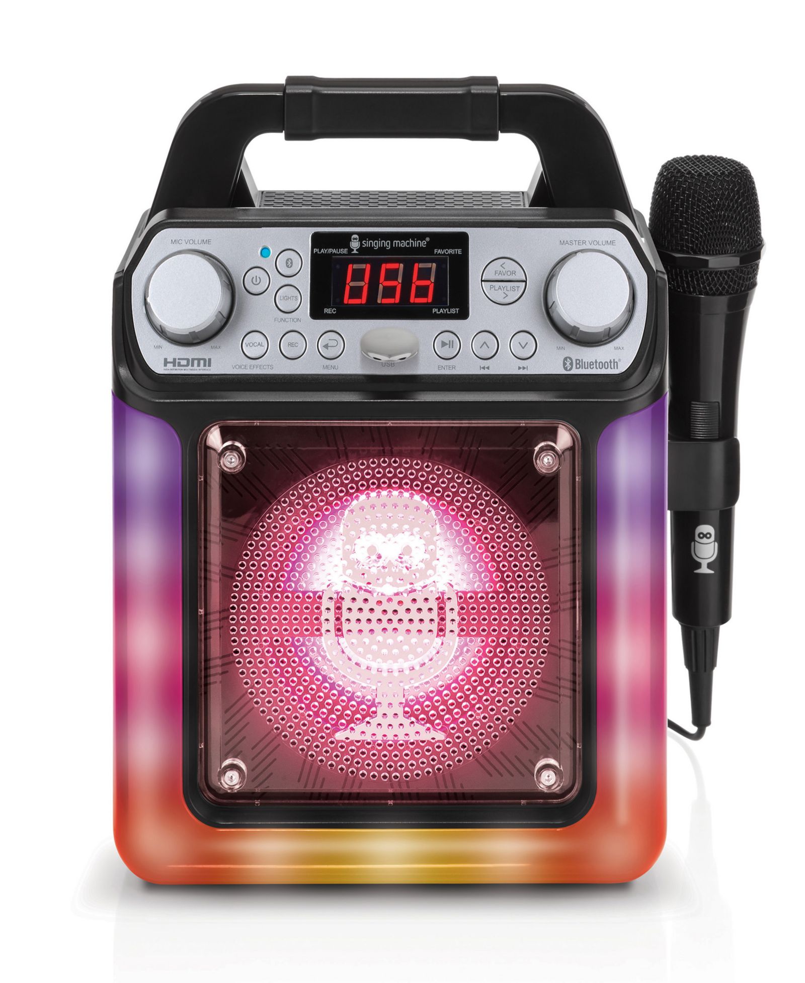 Singing Machine Groove Mini Portable Bluetooth Karaoke Machine