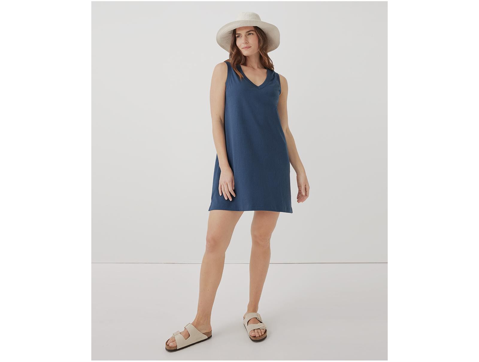 Pact Women's Organic Cotton Softspun A-Line Tank Dress