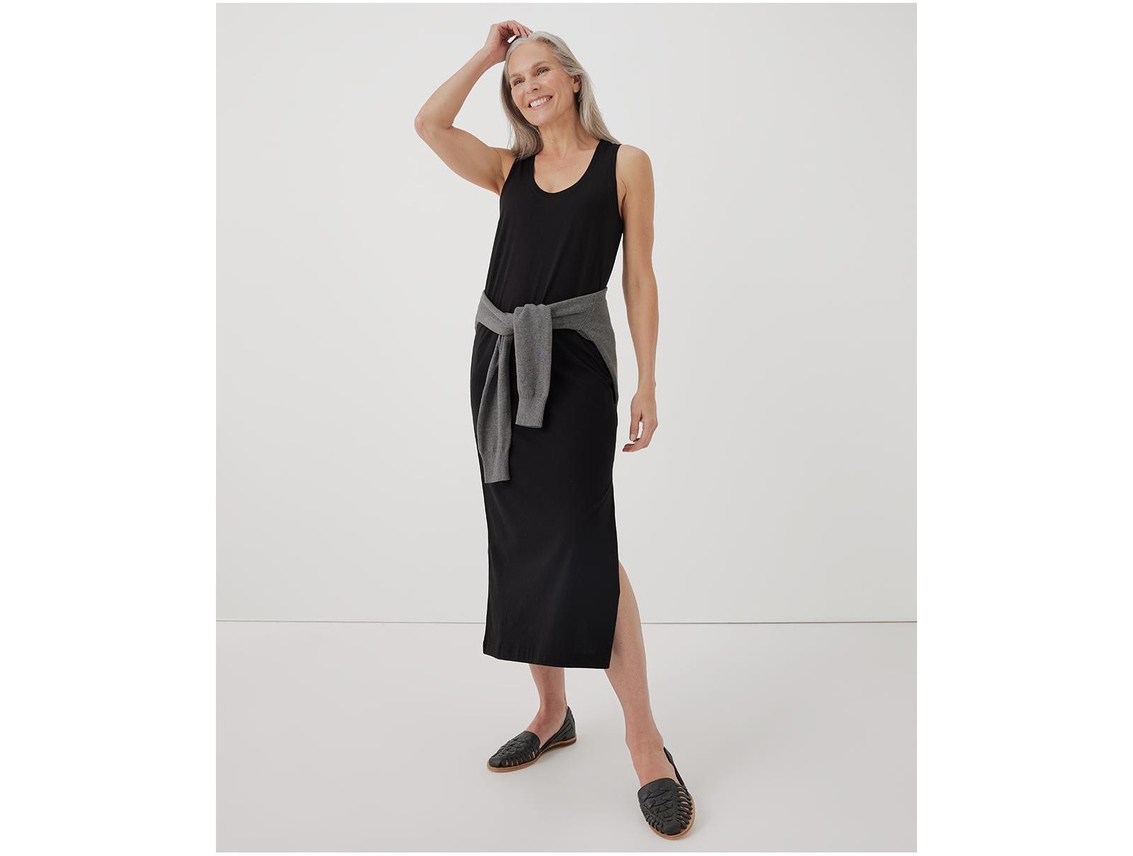 Pact Women's Organic Cotton Softspun Tank Midi Dress