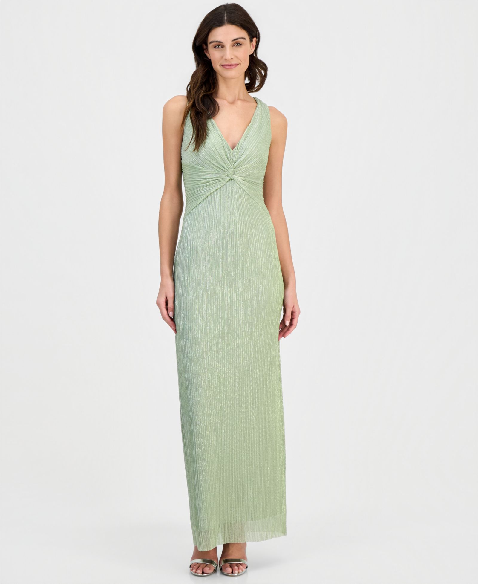 Connected Women's Twist-Front Sleeveless Gown