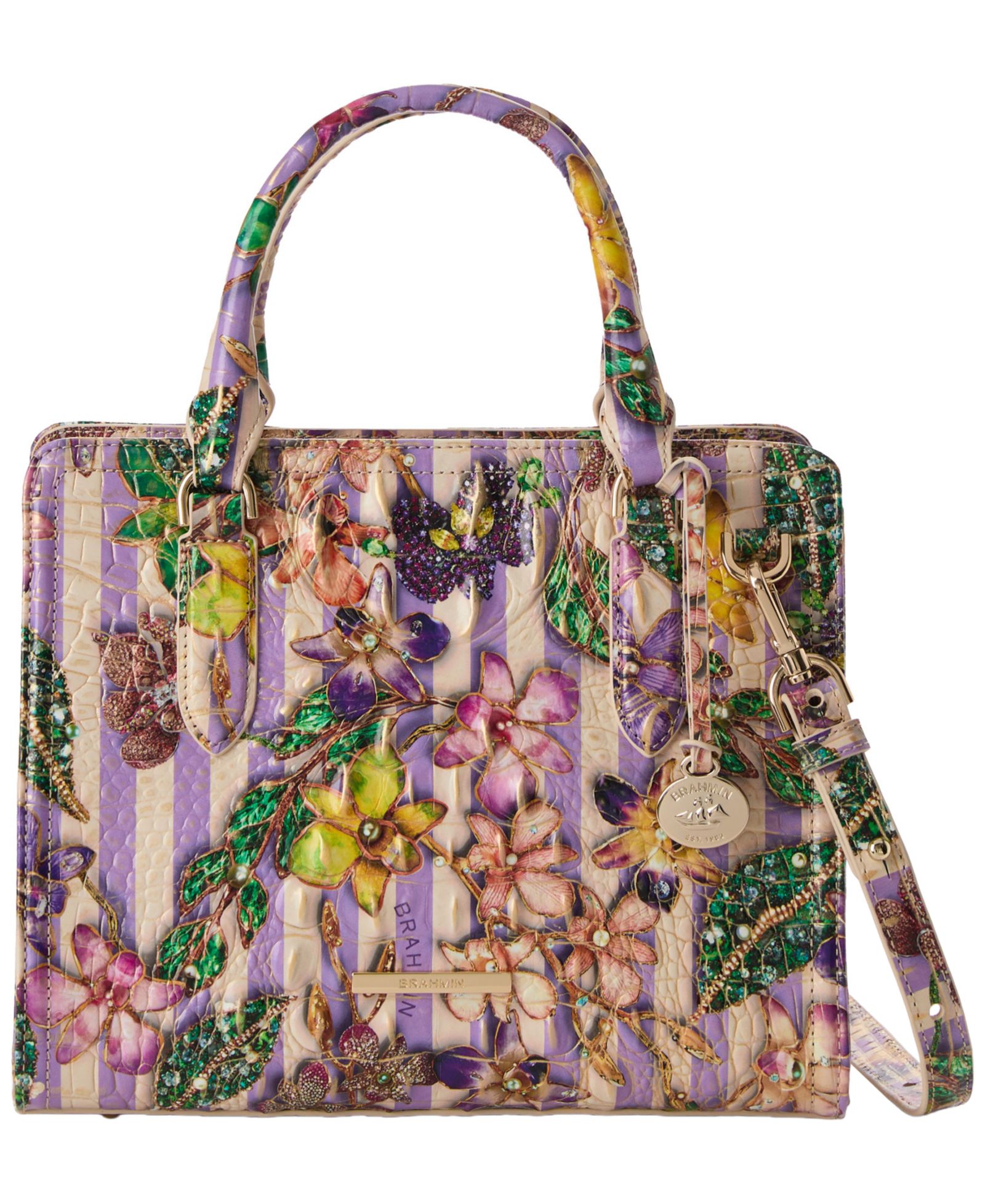 Brahmin Cami Small Leather Satchel Handbag