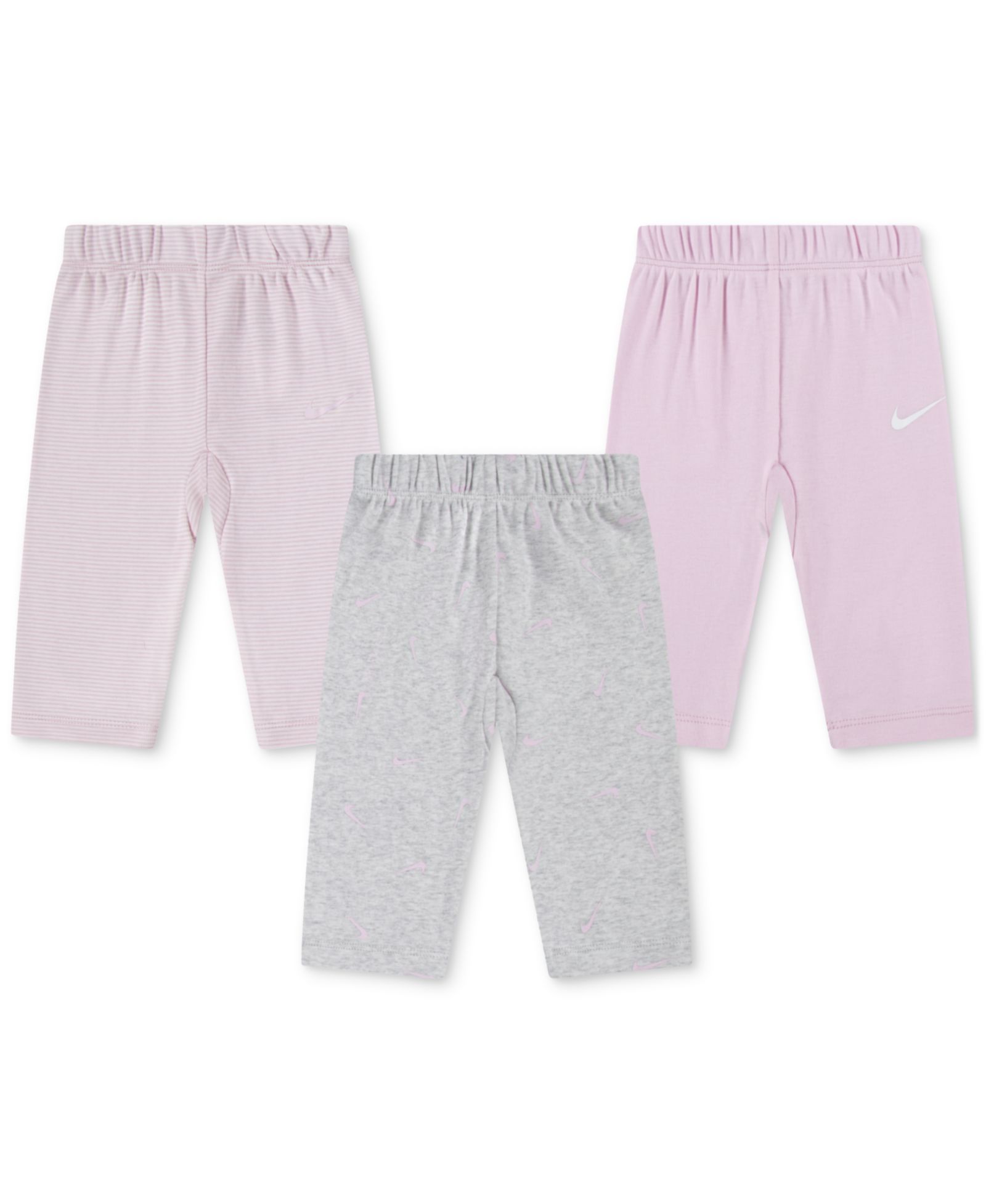 Nike Baby Boys or Girls Essentials Pull-On Pants, Pack of 3