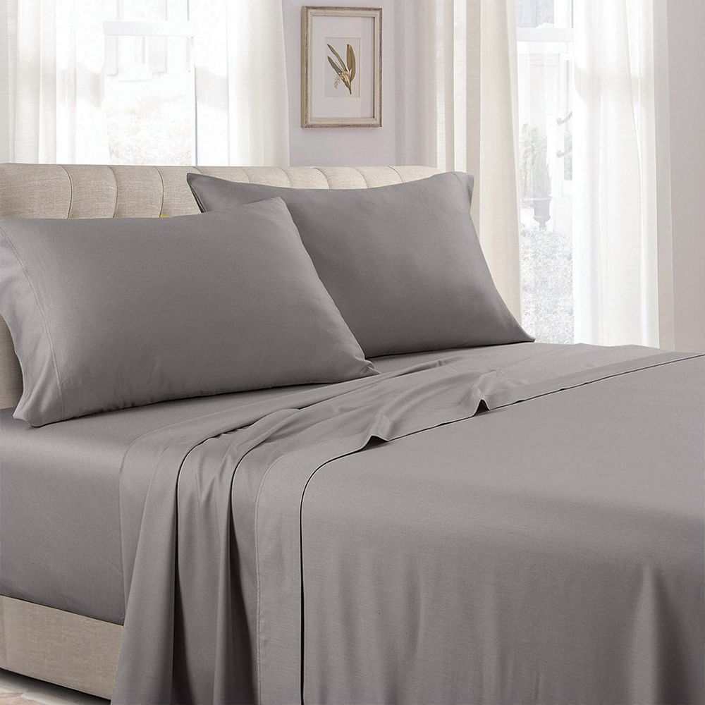 Комплект простыней Royal Tradition 100% Cotton Sateen, Low Profile (7-10 inches)