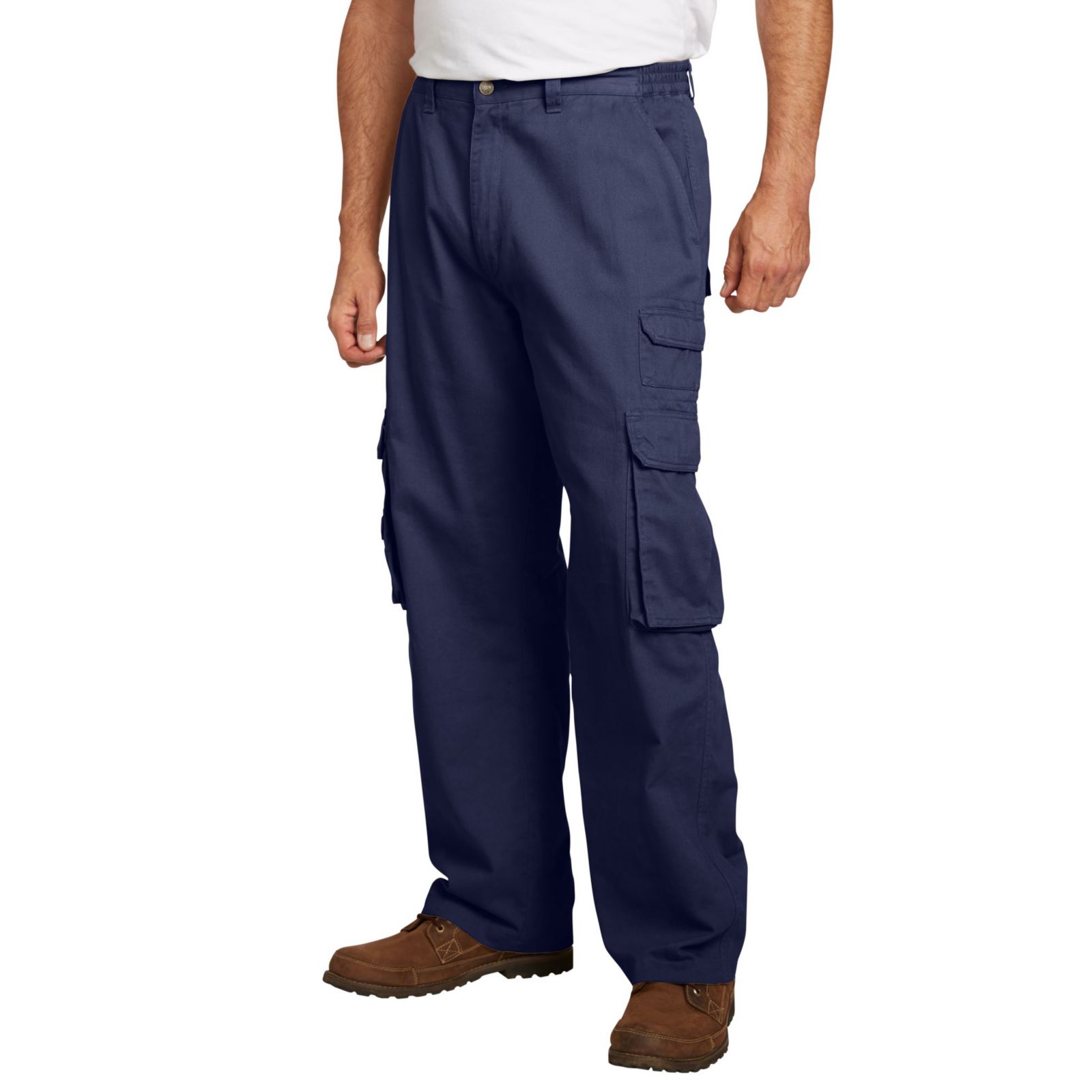 Boulder Creek Men's by KingSize Ranger Side-Elastic Stacked Cargo Pocket Pants
