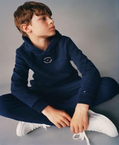 Мягкое флисовое худи Tommy Hilfiger Toddler and Little Boys Essential Logo Embroidered