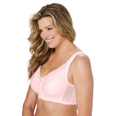 Comfort Choice Women's Front-Close Cotton Wireless Posture Bra