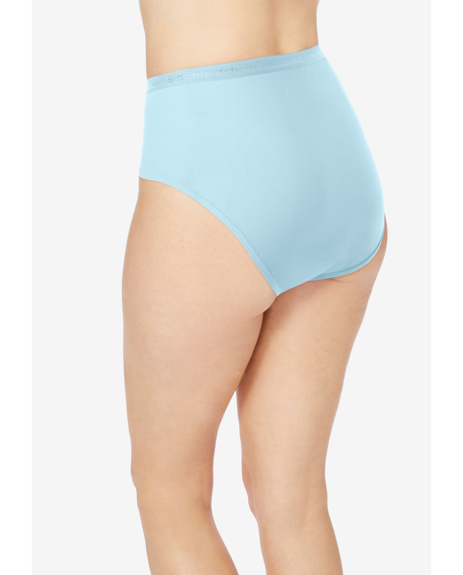 Comfort Choice Women's Hi-Cut Cotton Brief 5-Pack