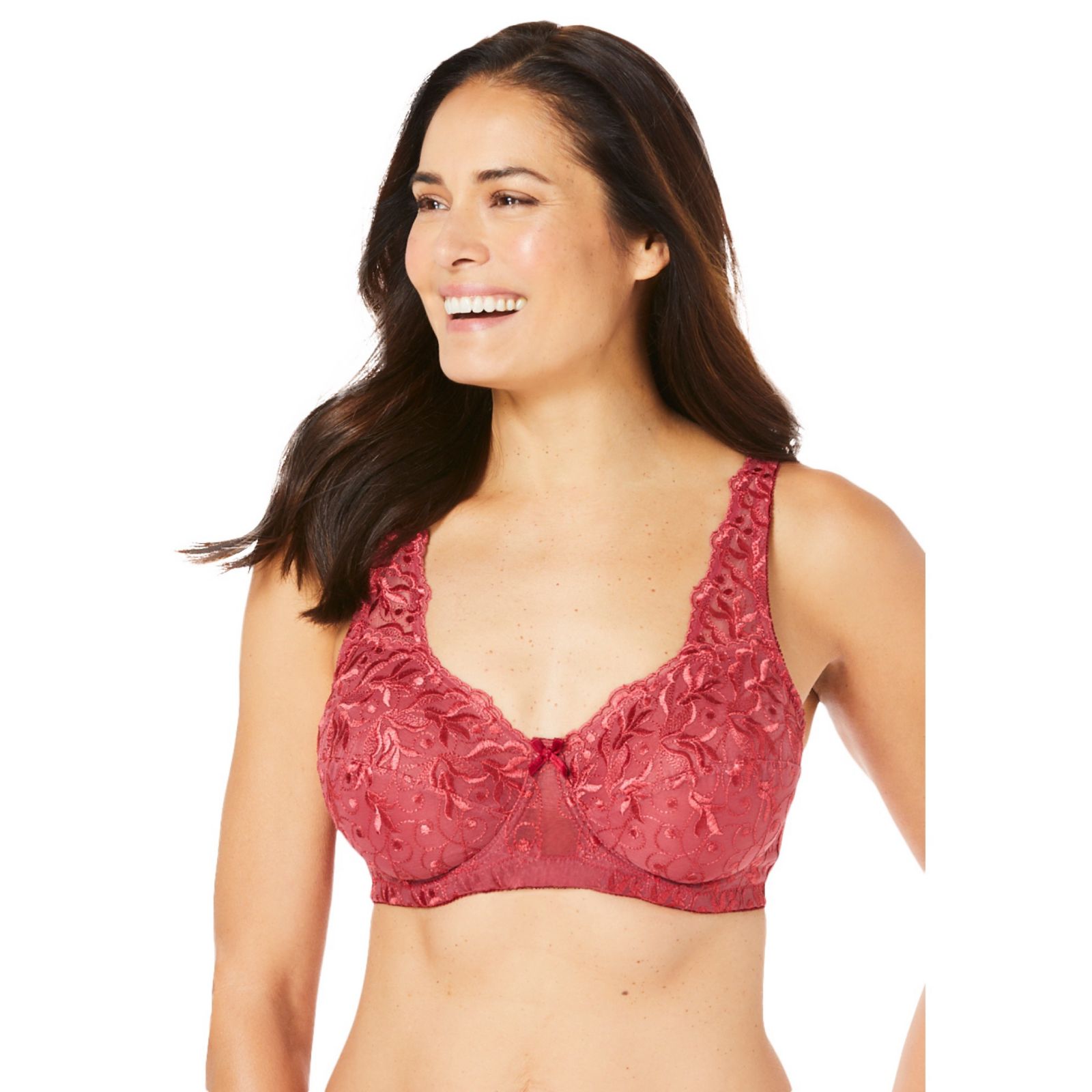 Amoureuse Women's Embroidered Underwire Bra