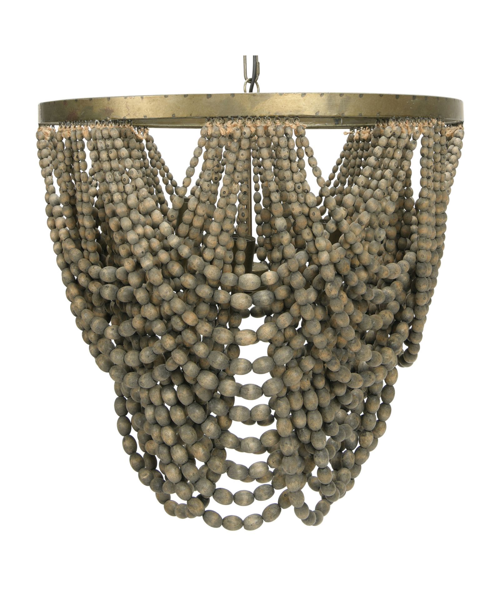 Люстра Storied Home 2-Tier Draped Wood Bead