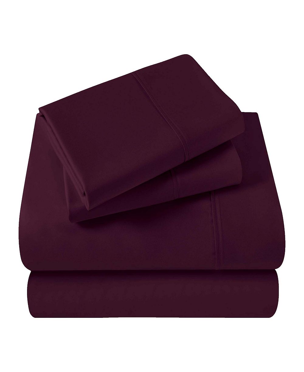 Комплект простыней Superior 400-TC Egyptian Cotton Solid Deep Pocket, Queen